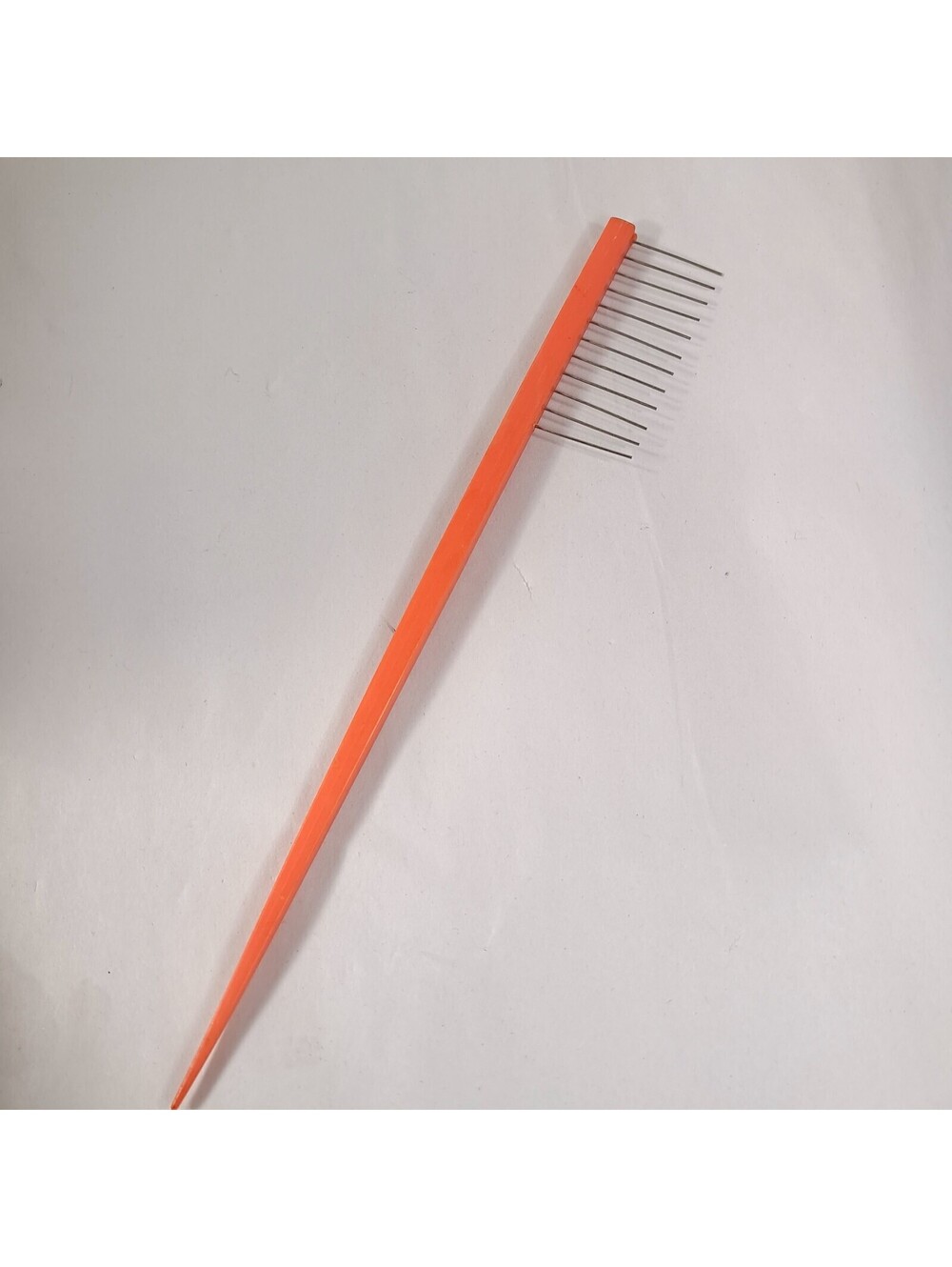 Vintage SMOOTHIE Comb Professional Hair Styling Tool Comb Orange metal bristles